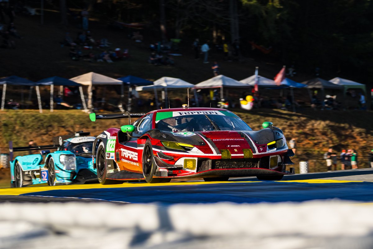 FerrariRaces's tweet image. 2 GTD class podiums at the end of #IMSA #PetitLeMans 🏆🏆
🥇#21 @AFCorse
🥈#023 #TriarsiCompetizione
@IMSA #Ferrari296GT3 #FerrariRaces