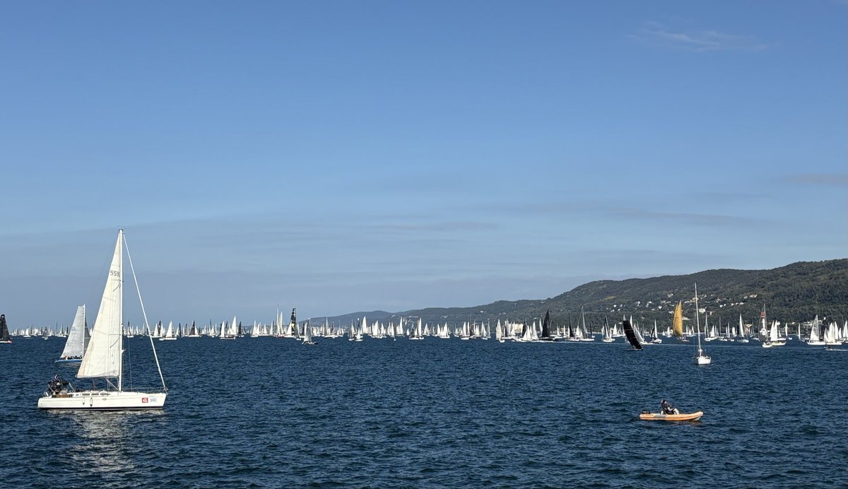 SilviaAudisio's tweet photo. Magic #Barcolana in #Trieste is about to start… 1865 boats on the line for the biggest sailing  race in the world… a wonderful #seaparty #edition57 https://t.co/8x5Oc9OJQg