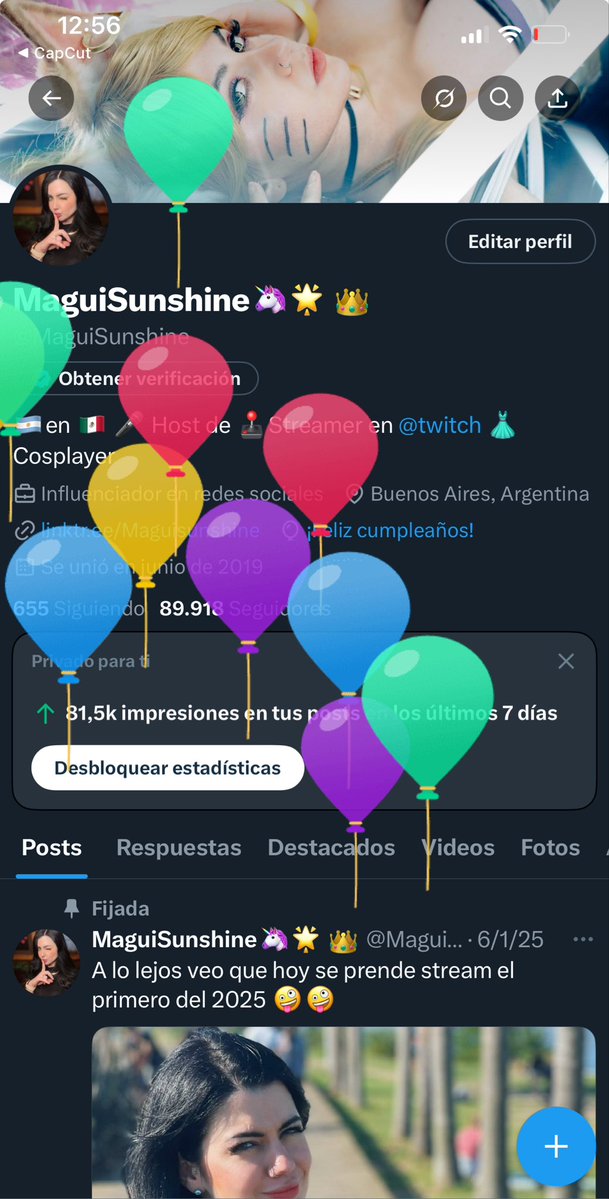 MaguiSunshine🦄🌟 👑 (@maguisunshine) on Twitter photo Globitos en mi perfil!!!! Hoy es mi cumpleaños uwu Globitos en mi perfil!!!! Hoy es mi cumpleaños uwu