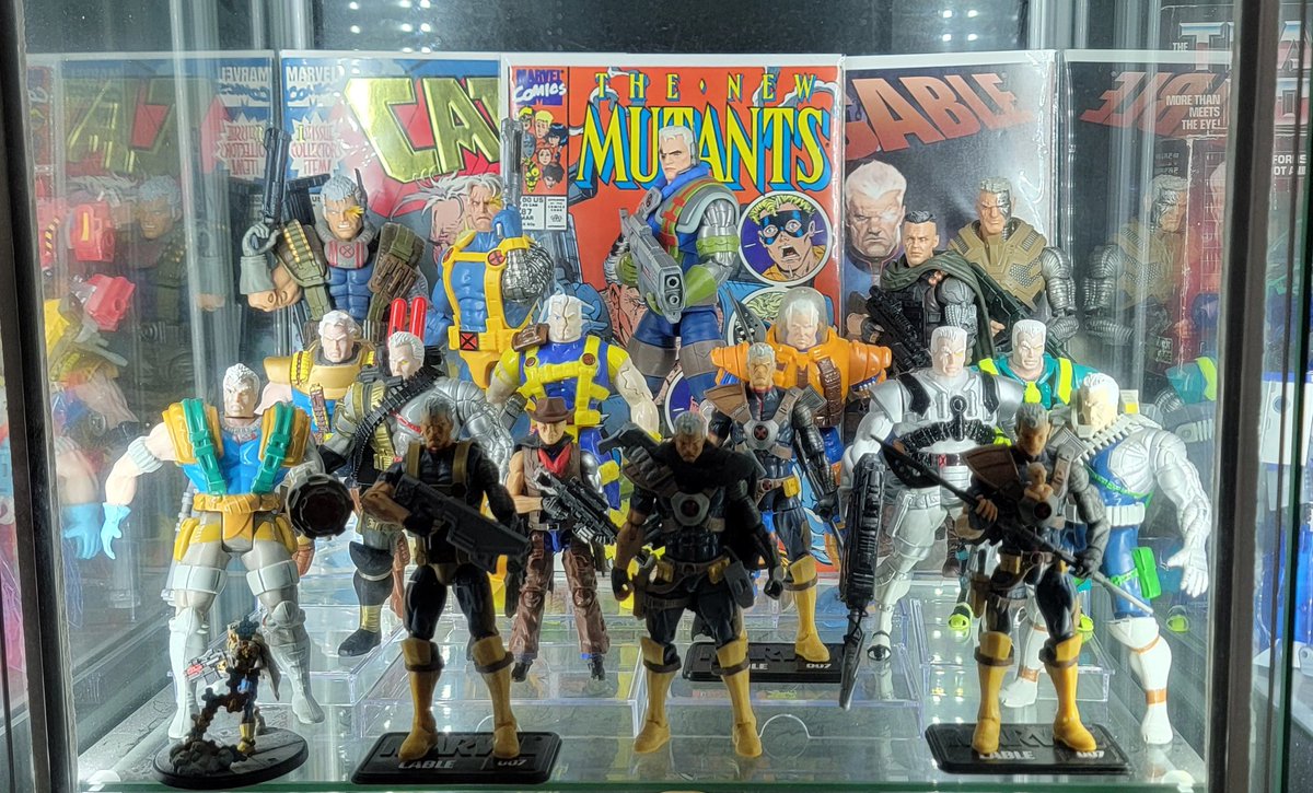 #Marvel Legends #XMen97 Cable arrived at my doorstep today rounding out the Cable shelf for the time being! Hope we can see a comparable design of this and other X-Men figures in the future of #Hasbro375 releases!