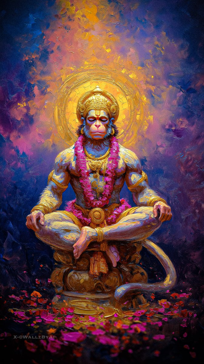 WallzByAI's tweet image. New Hanuman Ji Wallpaper🙏