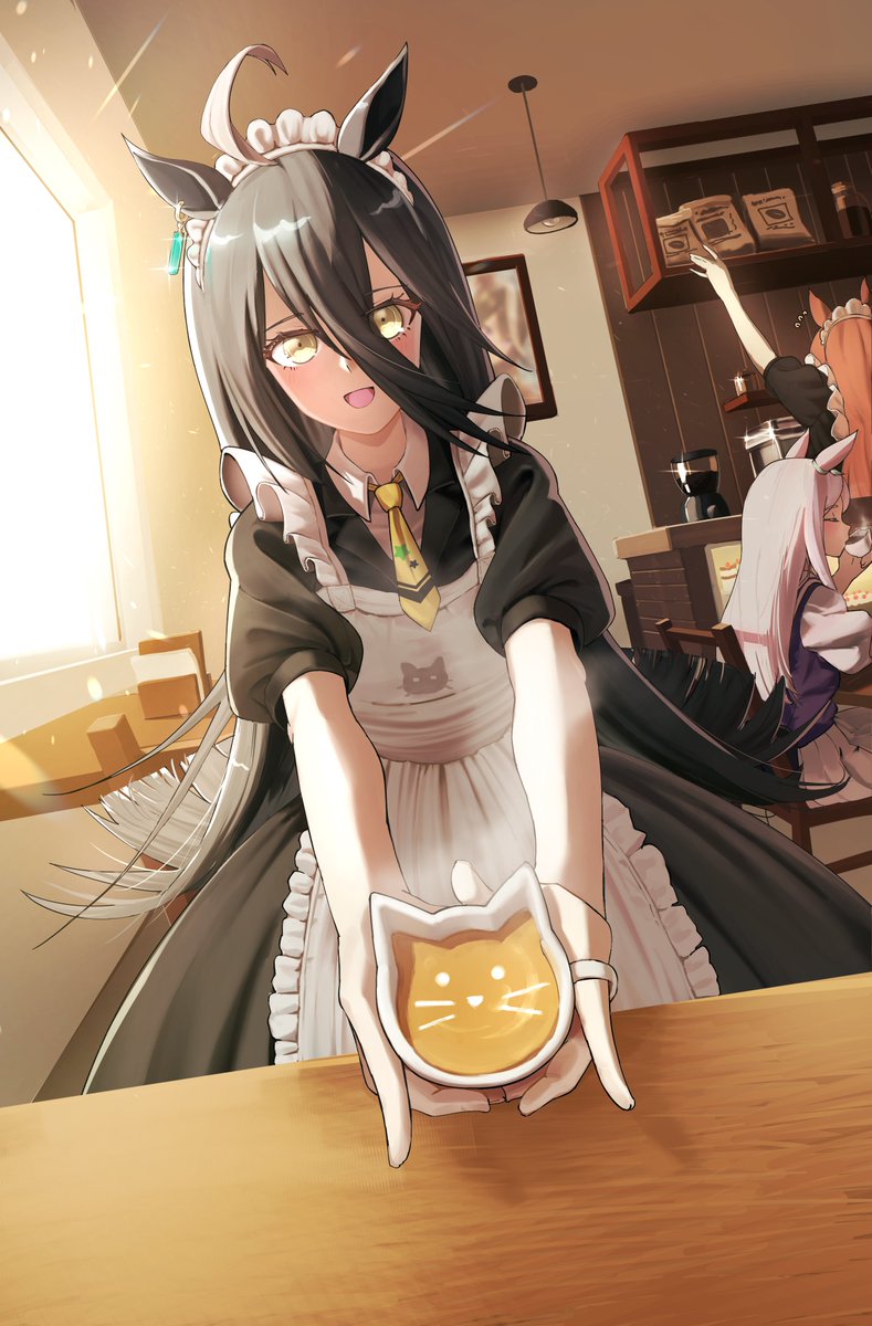 Manhattan Cafe gives you a cat cafe in her maid cafe.
Would you accept it?
#umamusume #ウマ娘