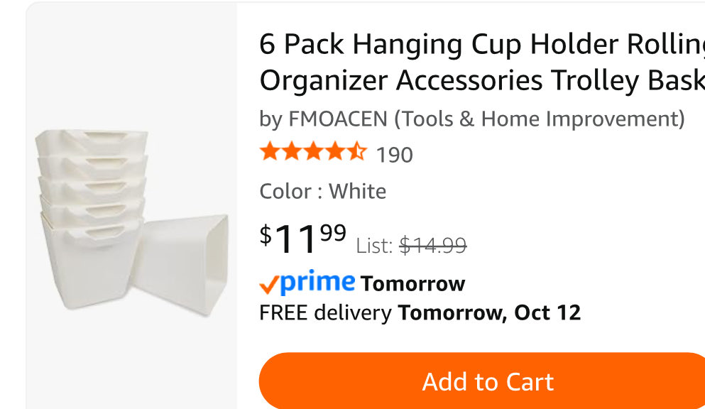 TeachingJF's tweet image. Could anyone help me clear this item?❣️
I have a rolling cart and I’d love to have these to organize different writing tools for my students to use! 
Please consider donating these to my classroom. #Teachersoftwitter #teacher #clearthelist 
♥️🌈✏️🖍️ amazon.com/hz/wishlist/ls…