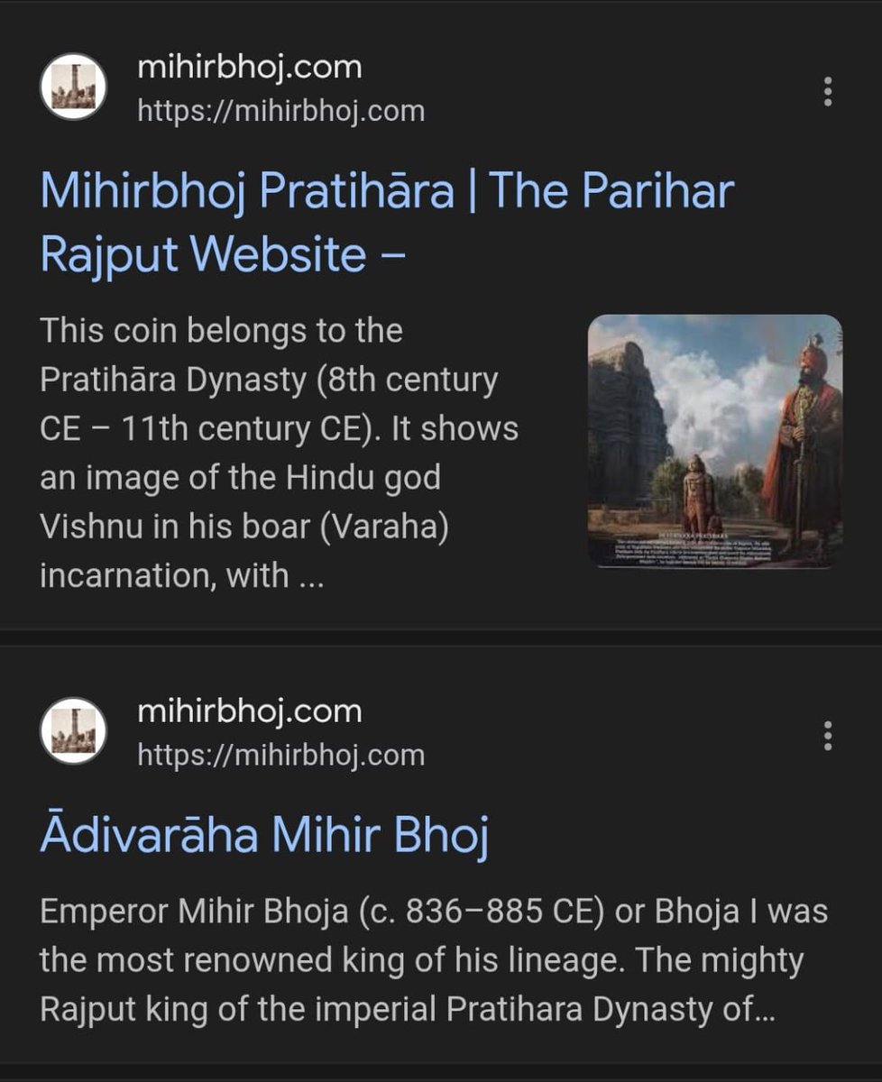 kshatriya_org's tweet image. The Kshatriya Parishad is proud to launch mihirbhoj.com — a digital tribute to Samrat Mihir Bhoj & the glorious history of the Pratihāra (Parihar / Padhiar) Rajputs. Please visit the website & follow the X handle of the website — which is @Mihirbhojonline .
Dive into…