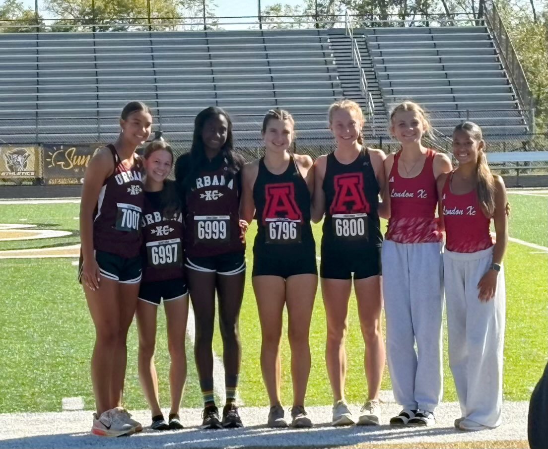 AlderAthletics's tweet photo. Girls Cross Country @AlderTrack_XC ran this morning at Benjamin Logan in the CBC Championship, and raced home with another CBC Championship to add to the hardware. The ladies run again next weekend starting the OHSAA postseason run. @AlderHS https://t.co/LDk66lA4tH