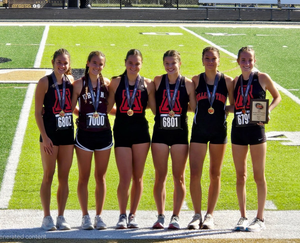 AlderAthletics's tweet photo. Girls Cross Country @AlderTrack_XC ran this morning at Benjamin Logan in the CBC Championship, and raced home with another CBC Championship to add to the hardware. The ladies run again next weekend starting the OHSAA postseason run. @AlderHS https://t.co/LDk66lA4tH