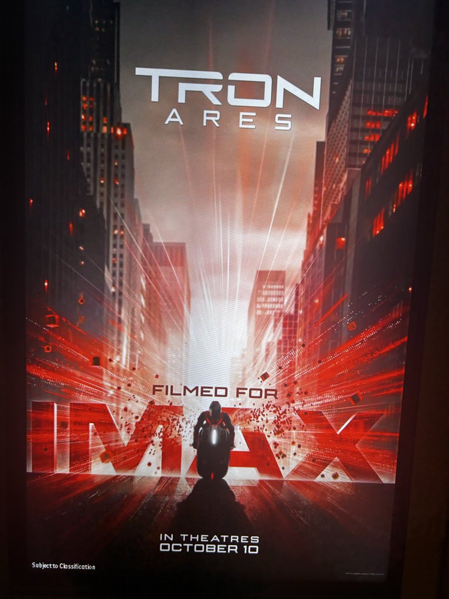 Saw it in IMAX so I could hear Nine Inch Nails as loud as possible. #TronAres