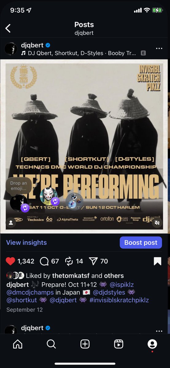 DJQbert's tweet photo. @ispiklz officially knighted GRANDMASTERS @djdstyles @shortkut joining @djflash4eva @grandmixerdxt #grandmasterrocraida @therealgrandwizzardtheodore @grandmastercaz07 https://t.co/VRPOfZ4bM6