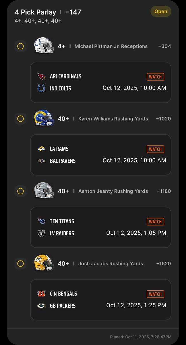 HeywoodGiablomi's tweet image. 💲The Pick Is In💲Podcast 🏈
29-13 record on lays! Here's two #WinningBets for you! A 1.0 Band Play & a .50 Band Play. #NFLSunday
"Band" = Unit (Size of you're bet)
#NFL #SportsBettingX #NFLPicks
#GamblingTwitter #GamblingX
#PhoneBoothProductions 😎
Bet 🔗 in comments 👇