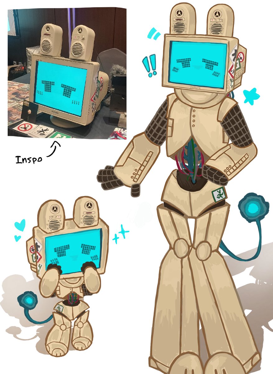 mangoflavored_d's tweet image. Made a design for them #robots