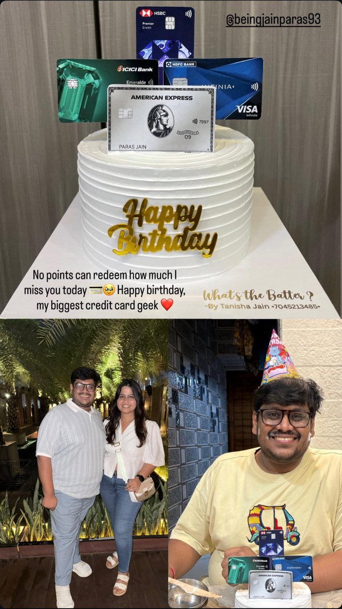 beingjainparas's tweet image. Never thought my love for credit cards would end up on a cake 💳
Easily one of my best birthday surprises!
No reward points can match this one! 🎂
#CreditCardGeek #BirthdayVibes