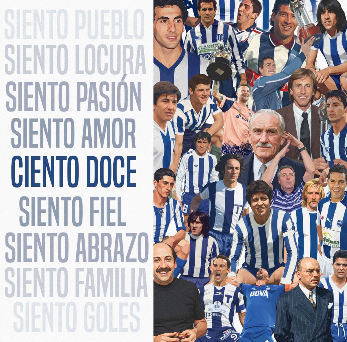 Siento Talleres, cienTo doce.
#Talleres112