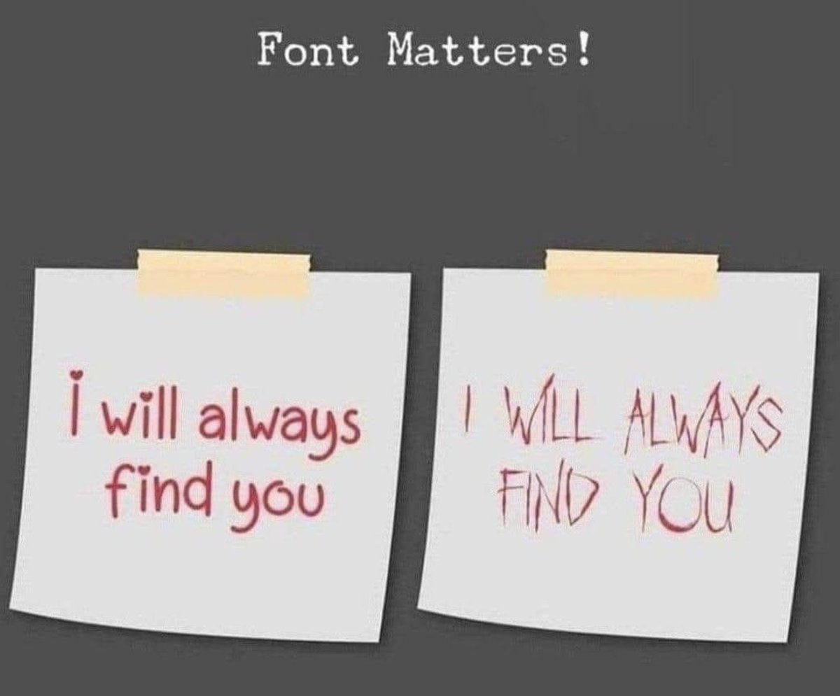 Ready2RunGames's tweet image. Meme day: Font matters.
#indiegamedev #gamedev