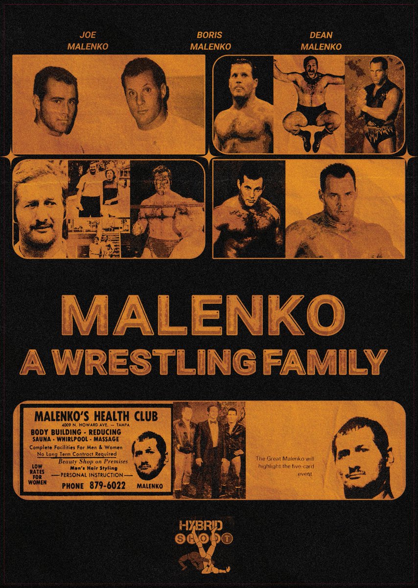 Some news I'm excited to share: I'm telling the Malenko family story in cooperation with Joe &amp; Dean Malenko.

From Boris's heat-seeking territory days to Joe's journey with Karl Gotch &amp; Dean's mastery of the craft—the definitive story of wrestling's first family of "shooters."