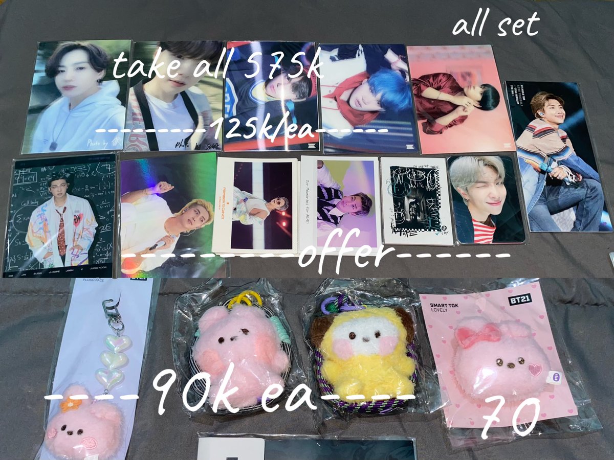 Fairymoond's tweet photo. WTS BTS INA Stop collect IN RUSH

offer yang tidak ada harga di pict
❌️exc adm shopee 13% + 1250 biaya shopee
prefer take banyak/take all bisa sharing
nego tipis
📍dom jatim

● mention after dm https://t.co/0I2jfe9gme