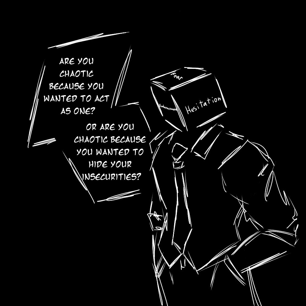zerolevelvoid's tweet image. I want to be very expressive and unfiltered in the internet, to act as chaotic ass I want

Yet I am shy and I don&apos;t know why