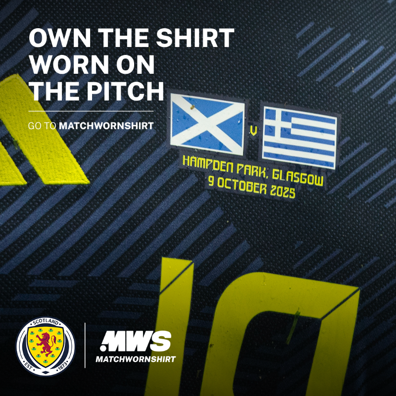 ScotlandNT's tweet photo. @MatchWornShirt are giving you the chance to bid for the shirts worn in tonight’s game 👕
The auction opens at the 5pm kick-off, and you can also still bid not he shirts from Thursday night ⤵️
#SCOGRE | #SCOBLR