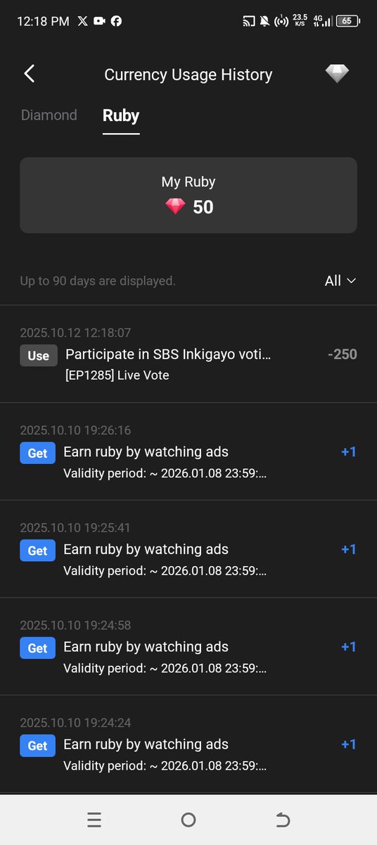 VotesSelling's tweet image. SOLD 3,OOO RUBIES 

inkigayo live vote 
Purchase by #AESPA fans 

here is the history and gdrive link proof thread 

drive.google.com/drive/folders/…