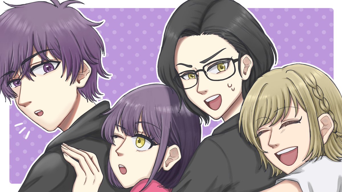 パープル部大好きです🫶💜
#絵ルアン #あびすずかん #あげいん展 #れいちゃんあーと