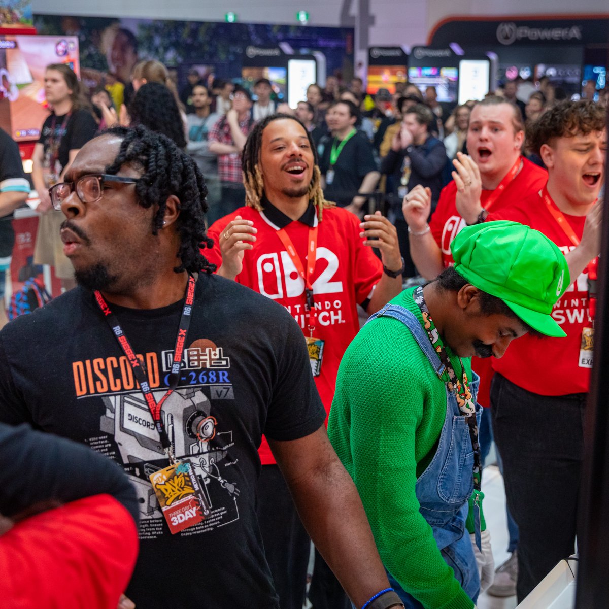 NintendoAUNZ's tweet photo. That Red Shell feeling... @PAXAus #MarioKartWorld https://t.co/XolU9FA5LJ