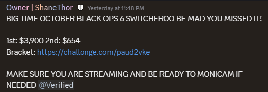 OldHeadsCircuit's tweet image. Tonight's Old Head Switcheroo was $4,500+!

Make sure to join the cord to play with other 27+ gamers who haven't competed recently🦾

Join the cord here: discord.gg/oldheads