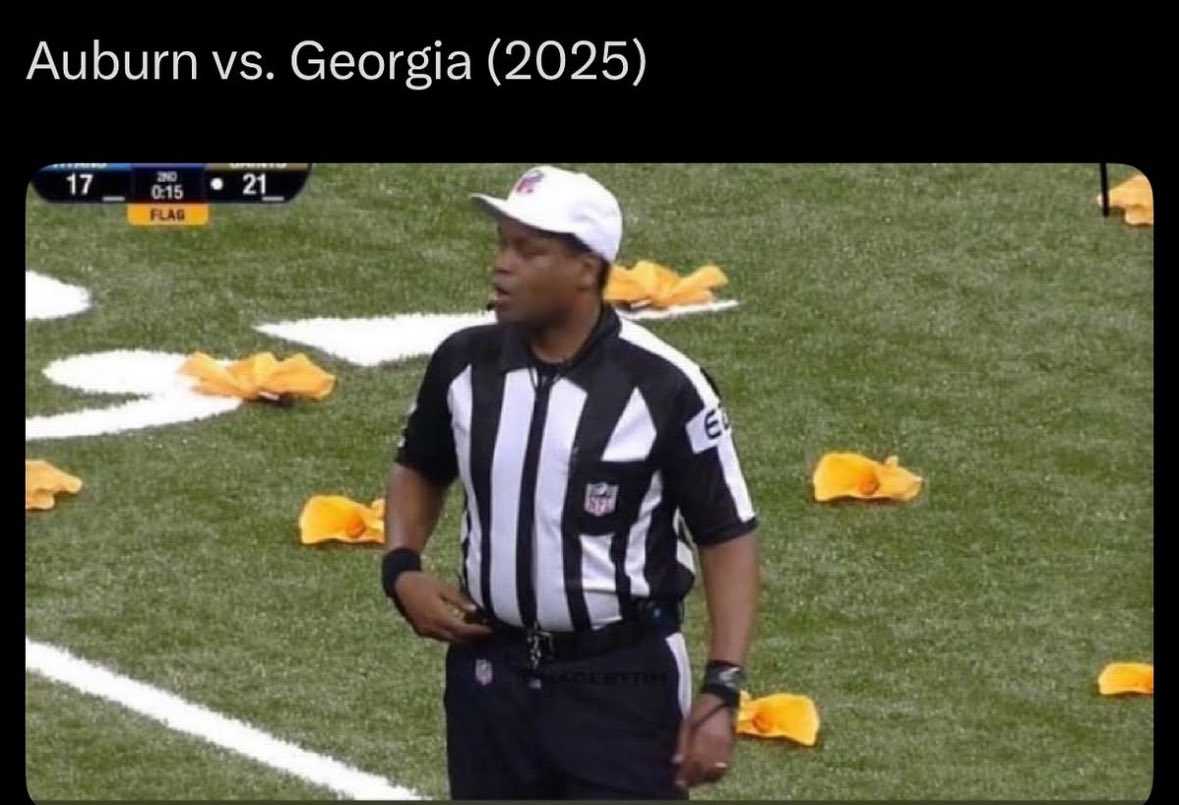 witty_blonde's tweet image. #SEC officiating is biased. And demoralizing. The replays are on the big screen for all to see, but the refs don’t care.