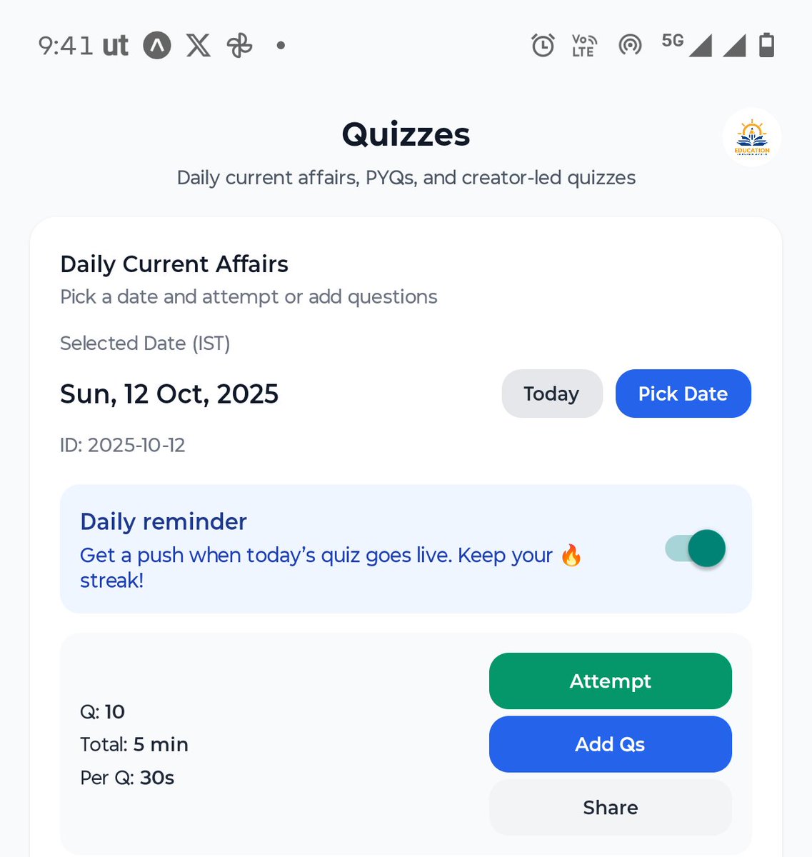 latestainews01's tweet image. Aspirants 🚨🚨
Daily Current Affairs Quiz is live now 
Go and attempt to maintain daily Streak 💪#upsc