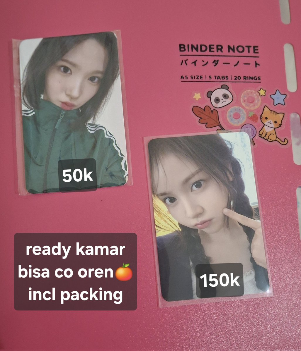 fluffishy's tweet image. Take all 170k
Wts hearts2hearts pc carmen ktow4u the chase dan pc jiwoo ld the chase jump up
Incl packing, good condi
Dom sby
#CARMEN #JIWOO #Hearts2Hearts