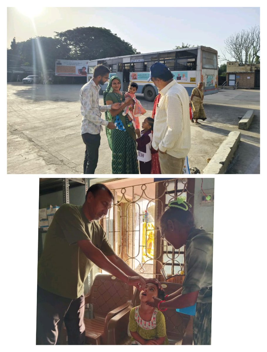 આજ રોજ રવિવાર ના દીવસે AAM માળિયા-૧ માં પોલિયો માટે રાખવામાં આવેલા વિવિધ બુથ ઉપર આરોગ્ય સ્ટાફ દ્વારા ૦થી ૫ વર્ષ ના બાળકો ને ઉત્સાહ પૂર્વક પોલિયો ના ટીપા પીવડાવાની કામગીરી કરવામાં આવી <a href="/TeamHealthMalia/">Team Health Malia_Junagadh</a> <a href="/BhanduriPhc/">PHCBhanduri_MaliyaHatina</a> <a href="/NHMGujarat/">NHM Gujarat</a>