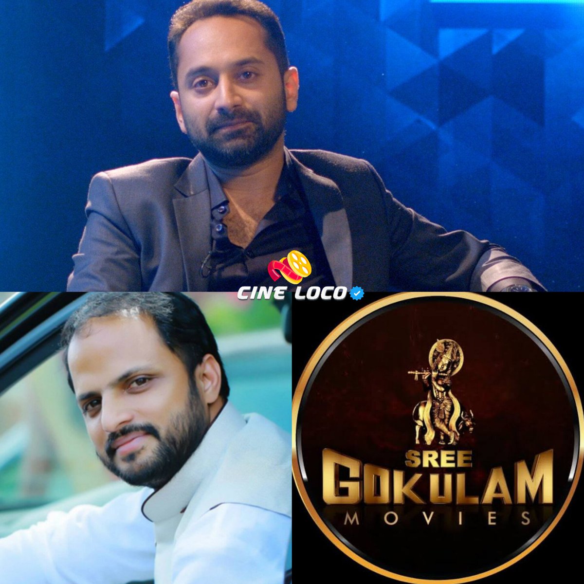 WECineLoco's tweet image. #CL_Exclusive : 

#FahadhFaasil - #JudeAnthanyJoseph - Sree Gokulam Movies is planning for a project...

Initial talks happened 👍

@WECineLoco