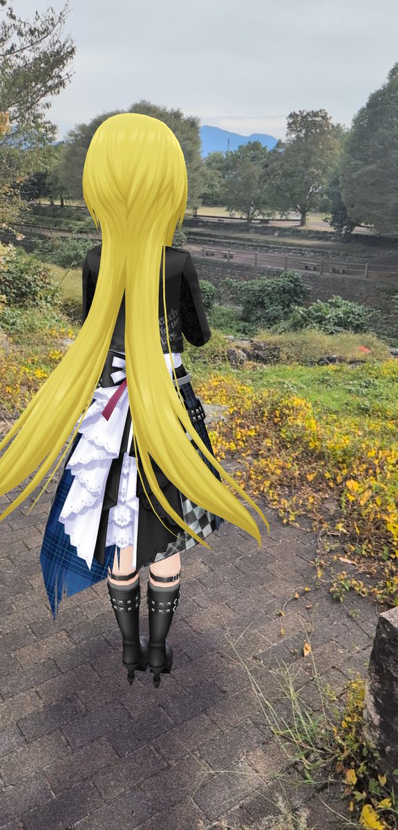 gaia07959812's tweet image. #黒埼ちとせ #主と従者の旅路
#デレステAR #デレスポAR

（あっ！またちとせ様が…！！）

ちとせ「\ヤッホー！楽しそうだねー♪✨✨✨」

Gaia「ちとせ様〜。突然大きな声を出すのはお控え下さい。」

ちとせ「アハッ☆向こうにいる子どもたちが楽しく遊んでいるのを見て、つい叫んじゃった♪✨✨✨…