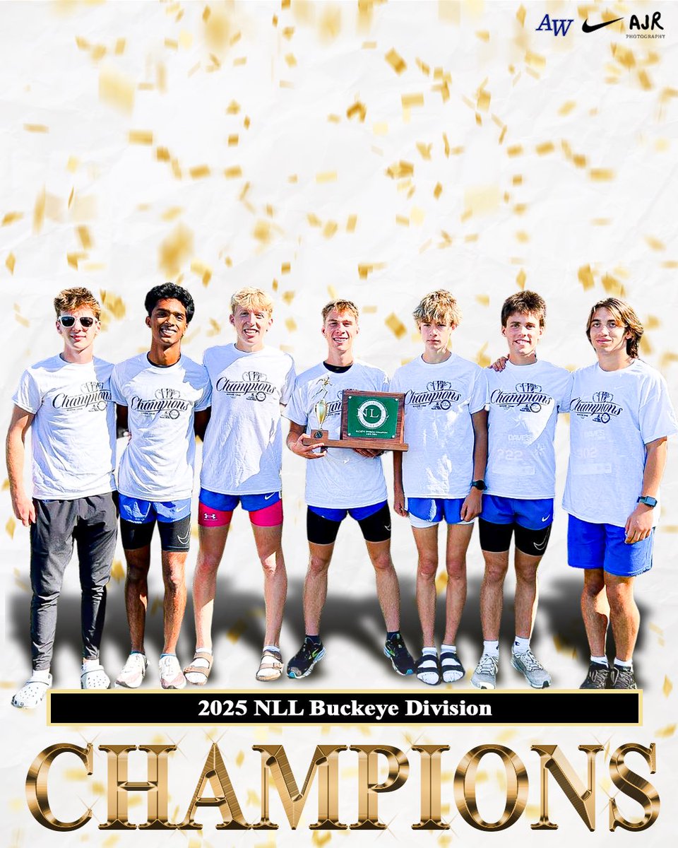 YOUR 2025 BOYS XC NLL BUCKEYE DIVISION CHAMPS!!
Congrats Guys! 🔵⚪️