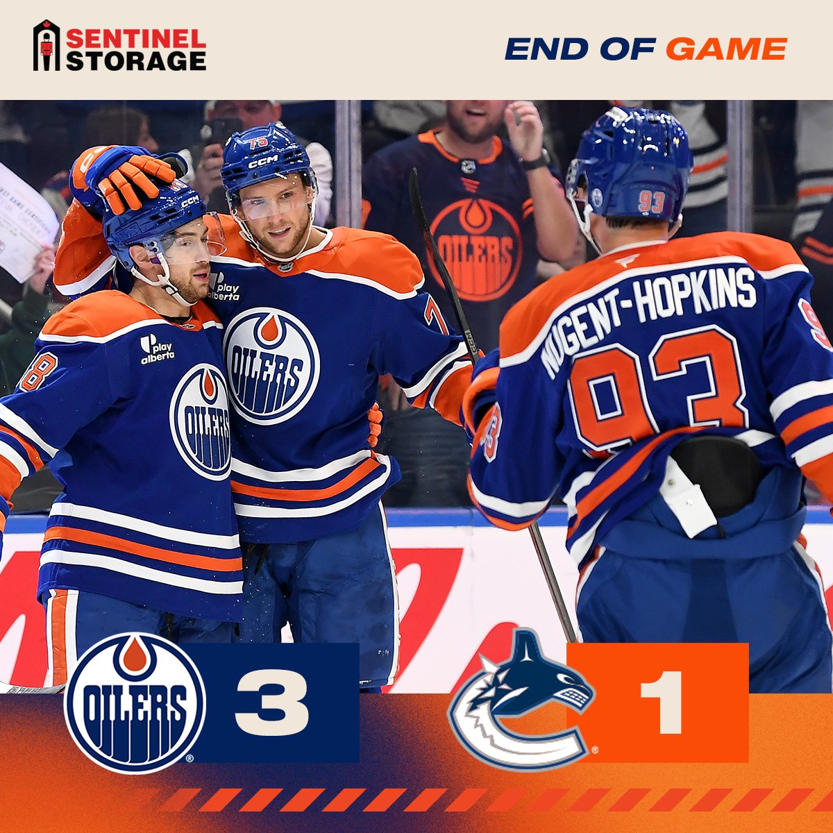 EdmontonOilers's tweet image. First dub in the books ✔️

@SentinelStorage | #LetsGoOilers