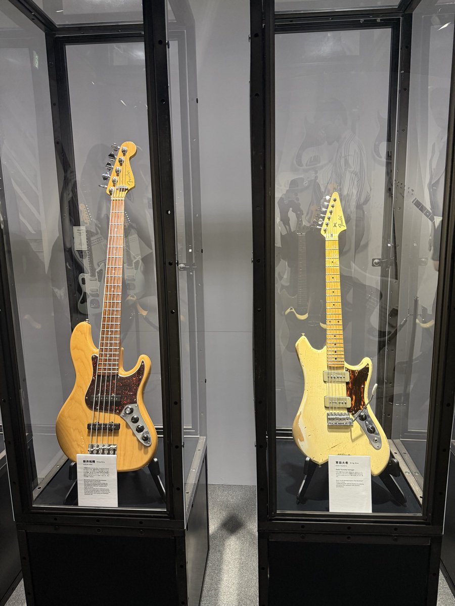 choke_cuetest's tweet image. FENDER EXPERIENCE 2025に参加してきました！大好きなKing Gnuの実機を見れて最高ぅーー！来年のライブ絶対当てます🔥
#FenderExperience2025 #KingGnu 
#FenderFlagshipTokyo