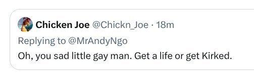 MrAndyNgo's tweet image. You’re going to kill me if I don’t stop my reporting, @Chickn_Joe?