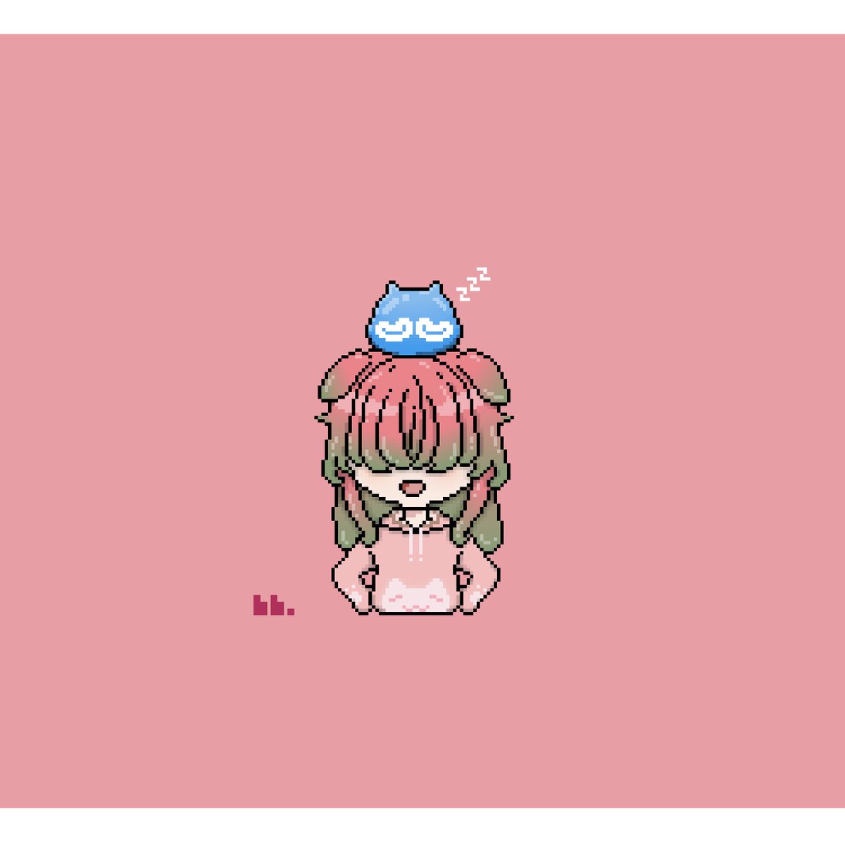bangburok's tweet image. "slime on top of slime🔵"
pixel of : @WaderMelony
#pixel #pixelart #pixeloth #muhburok #twitch #wadermelony #melony #slime