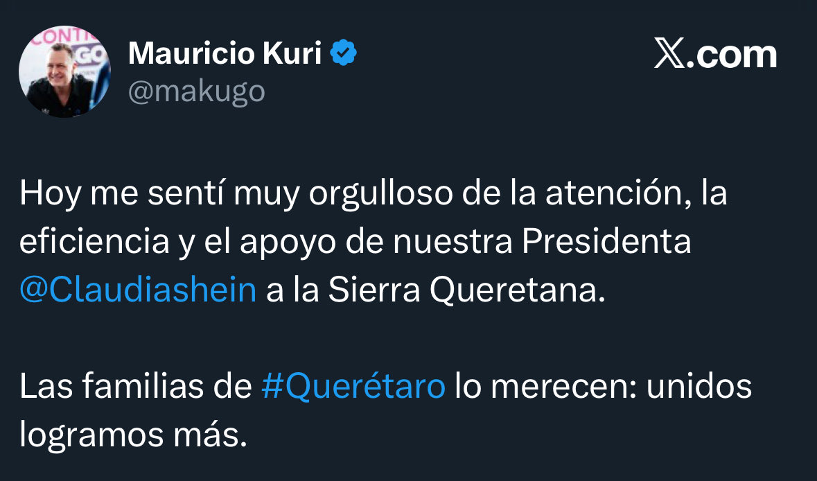 ¿Y qué le van a decir al gobernador panista los periodistas a sueldo? 

Porque ya andan culpando a la presidenta por las lluvias, y ella trabajando. 👇