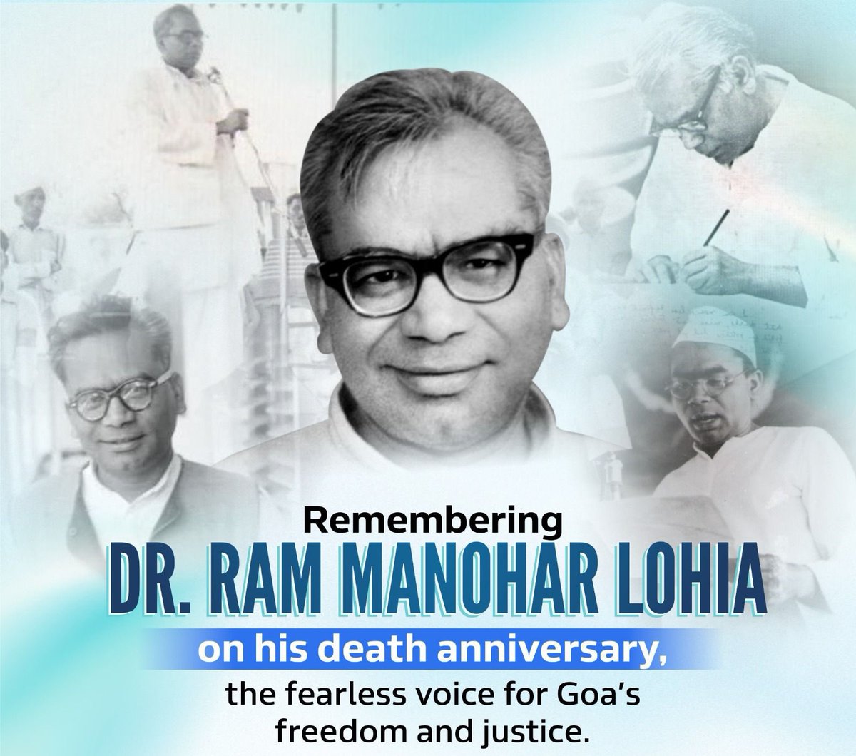 BJPShanthikumar's tweet image. Humble tributes to Dr. Ram Manohar Lohia, the visionary thinker and fearless freedom fighter.

His progressive ideas and tireless spirit will continue to inspire generations to dedicate themselves to the nation and the service of its people.

#RamManoharLohia