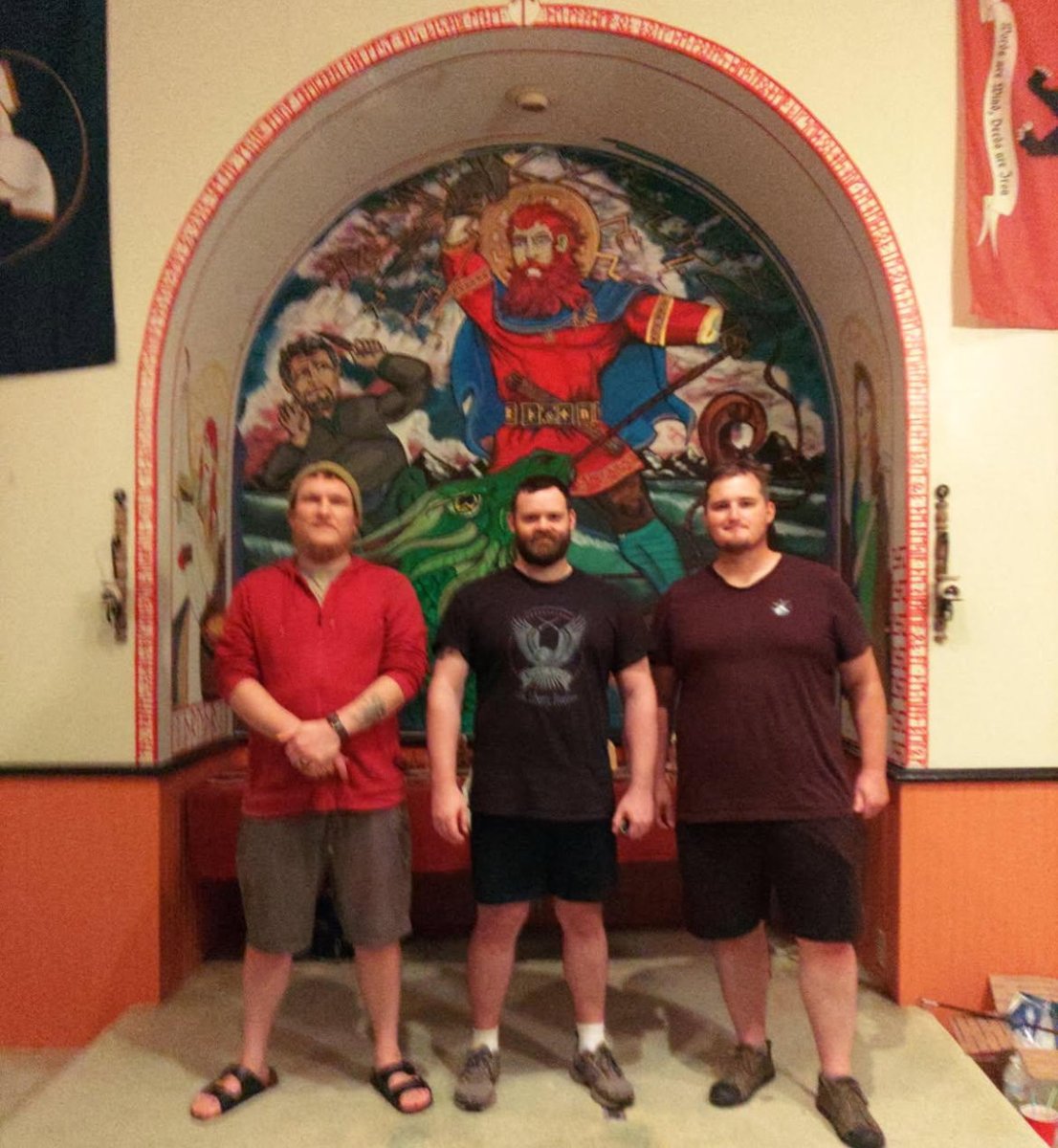 FolkAsatru's tweet image. Jujitsu at Þórshof #Þórr #Thor #afa #asatru #ásatrú #asatrufolkassembly #Linden #Thorshof #Þórshof