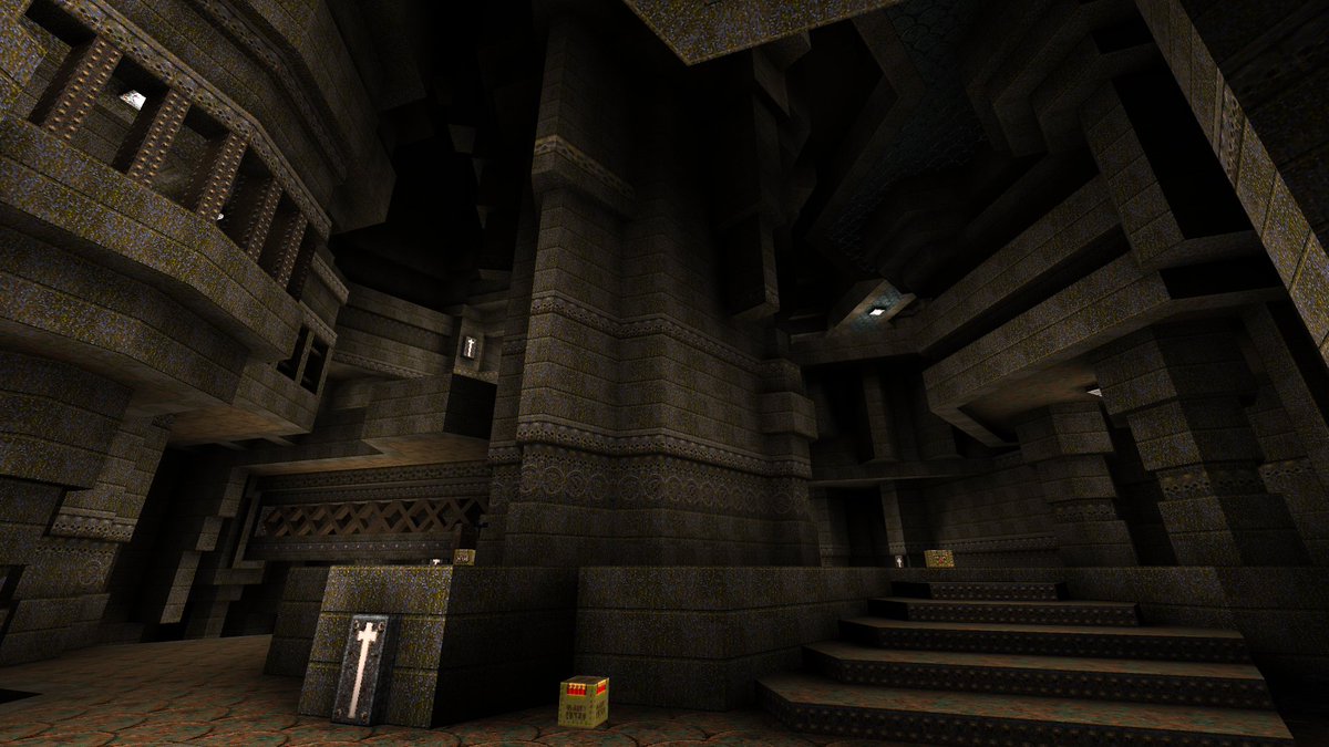 PuLSaR_noise's tweet image. My new #Quake map for map-center retrojam 4 is coming very soon #leveldesign #screenshotsaturday