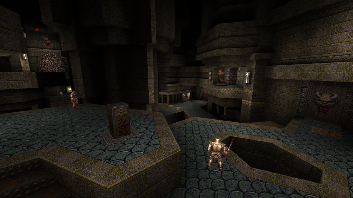 PuLSaR_noise's tweet image. My new #Quake map for map-center retrojam 4 is coming very soon #leveldesign #screenshotsaturday