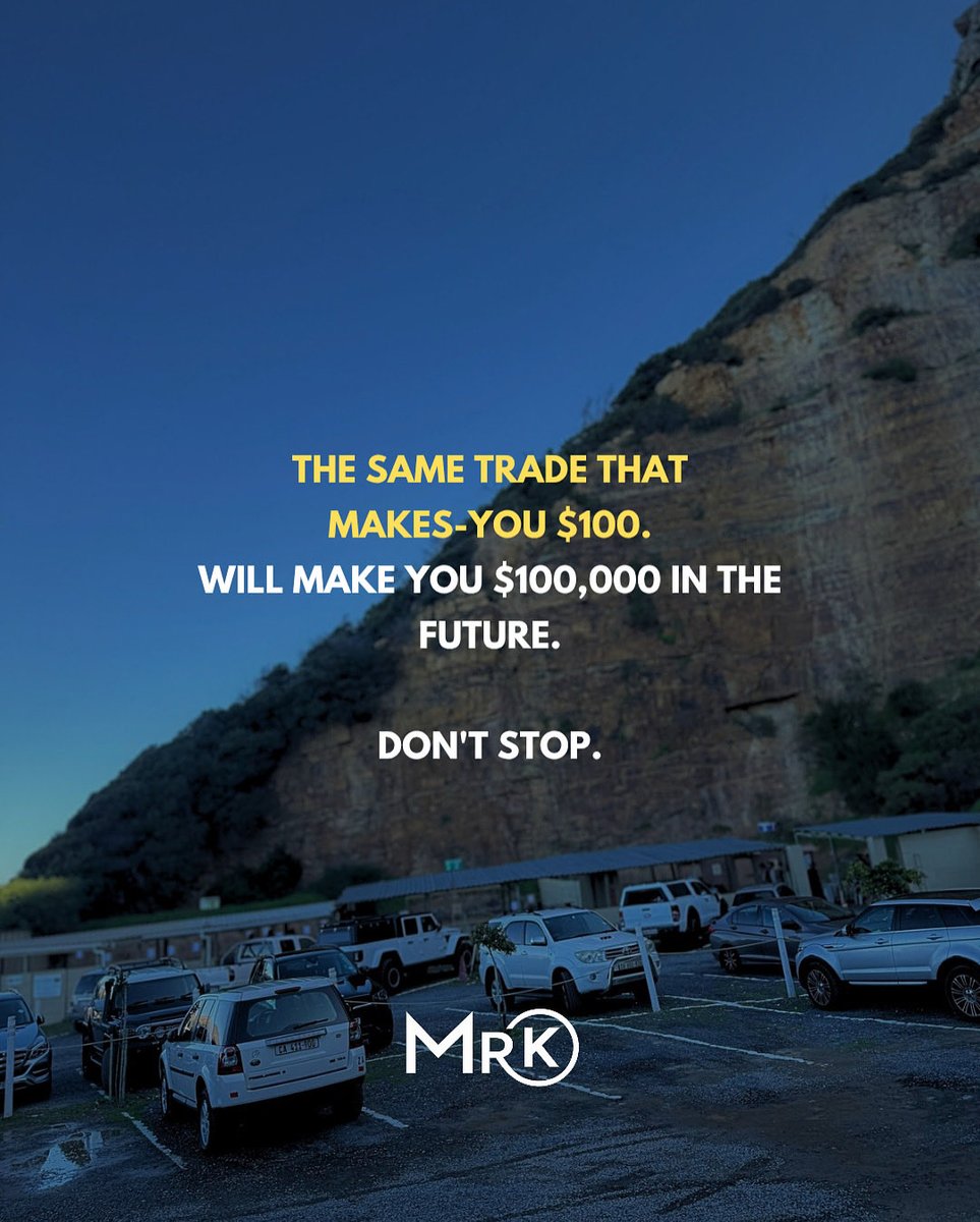 KelvinC003's tweet image. The same setup making you $100 now will make you $100K later.
Don’t change your edge just scale your capital.

#TraderGrowth #Consistency #SmartMoneyConcepts