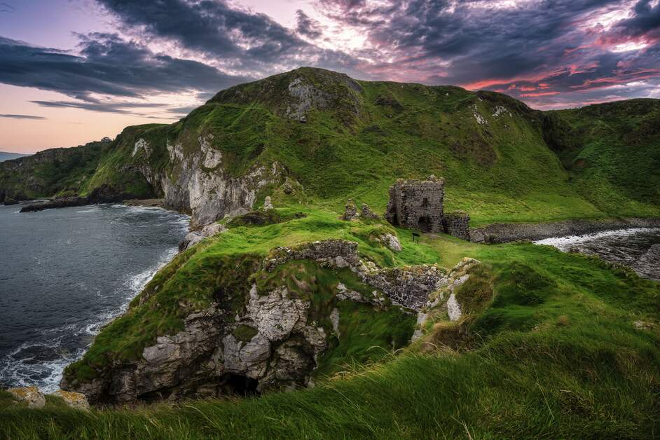 Northern Ireland has always been a land of myths and legends, from tales of giants and warrior queens to landscapes that have inspired fantasy worlds on-screen. 
 
Dunluce Castle, County Antrim
Wishing Arch, County Antrim
Elephant Rock, County Antrim
Kinbane Head, County Antrim