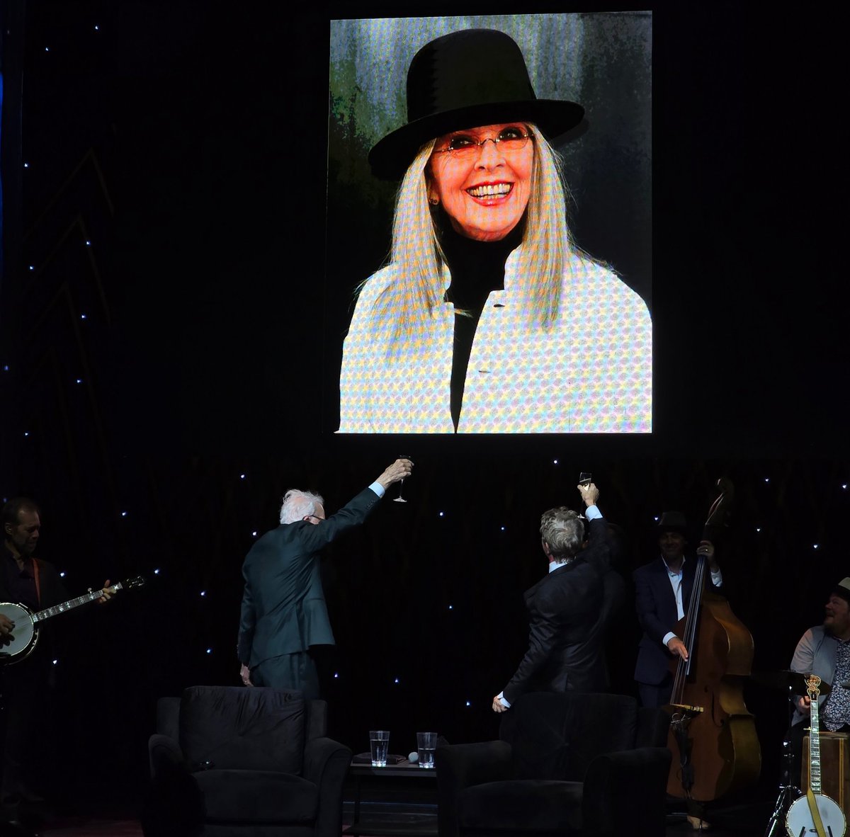 scottsdalemeg's tweet image. I FINALLY got to see Steve Martin & Martin Short live in Vegas tonight! Such a great show!! Another bucket list item checked off the list for me! They came back for a quick "encore".... a toast, to the amazing Diane Keaton. 💕