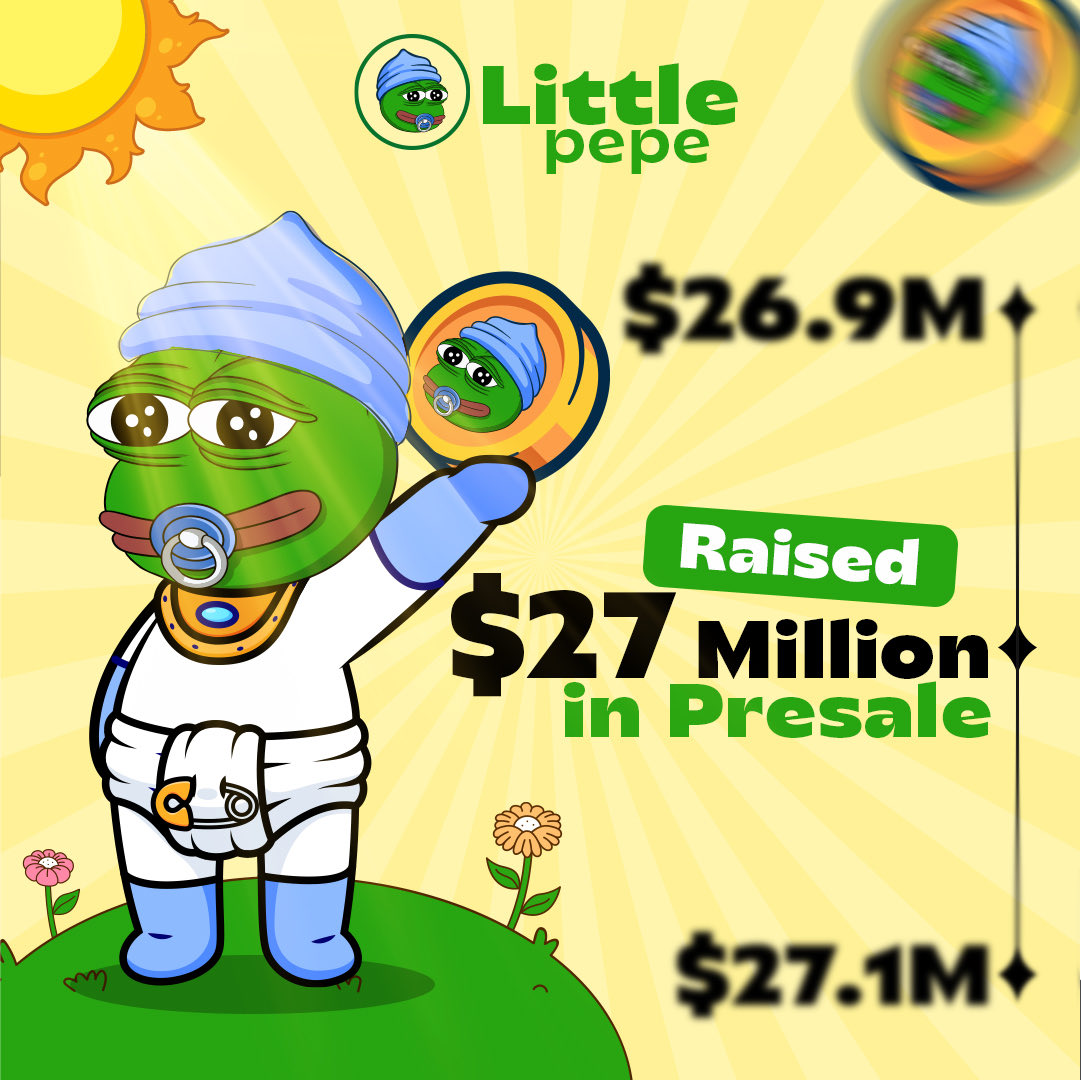 🚨 Milestone Achieved! 🚨

Little Pepe Presale crosses $27 Million! 💥💚

Huge thanks to our amazing community for the love and support! 🙌

🔥 Be part of the meme revolution.

👉 Join the $LILPEPE Presale now: littlepepe.com