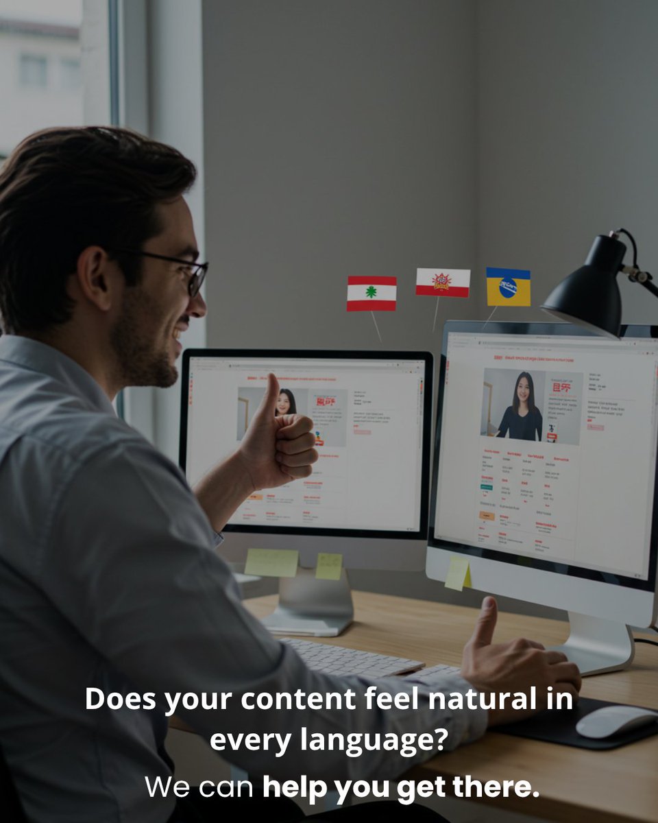 suma_latam's tweet image. 🗣️ Translation = words
🌍 Localization = culture, tone, and reading level
In healthcare, marketing, or e-learning, localization is what makes your message land.
#LocalizationMatters #GlobalContent #SumaLatam