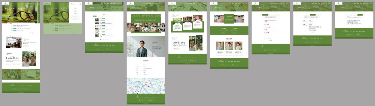 pipipi_web03's tweet image. 昨日、記録用にポストした課題のコーポレートサイト🖥️
全体像の画像が、最後の修正前のものを載せてしまっていたので再ポスト👩‍💻

ボタンの位置を変えた程度なので、私しかわからない程度の修正だけど、記録用なので一応訂正📝…