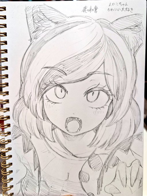 スケブ3冊目!
えのこちゃんすごく好き 