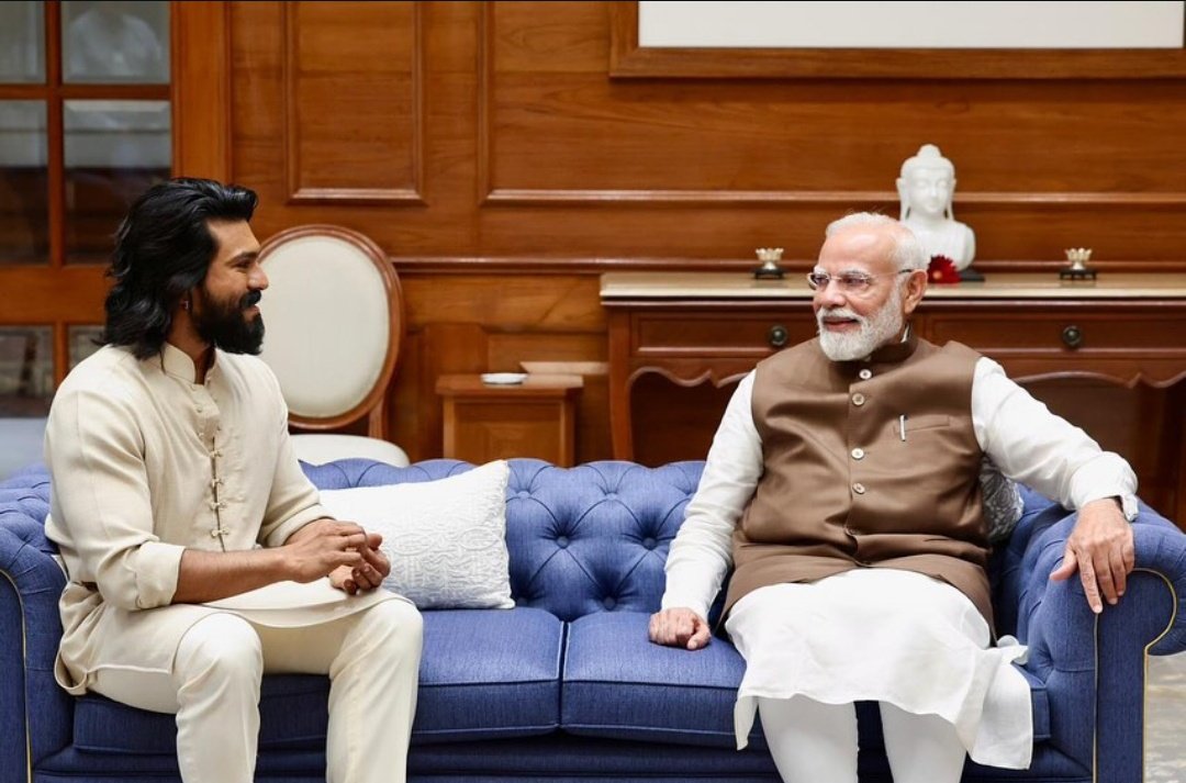 Team RamCharan Eluru (@teamrc_eluru) on Twitter photo Mega Power Star <a href="/AlwaysRamCharan/">Ram Charan</a> along with his wife <a href="/upasanakonidela/">Upasana Konidela</a> meets PM <a href="/narendramodi/">Narendra Modi</a> to celebrate the success of the worldโs first Archery Premier League (APL)
A landmark initiative led by #AnilKamineni to promote Indiaโs archery Legacy Globally ๐๐ปโค๏ธ Mega Power Star <a href="/AlwaysRamCharan/">Ram Charan</a> along with his wife <a href="/upasanakonidela/">Upasana Konidela</a> meets PM <a href="/narendramodi/">Narendra Modi</a> to celebrate the success of the worldโs first Archery Premier League (APL)
A landmark initiative led by #AnilKamineni to promote Indiaโs archery Legacy Globally ๐๐ปโค๏ธ