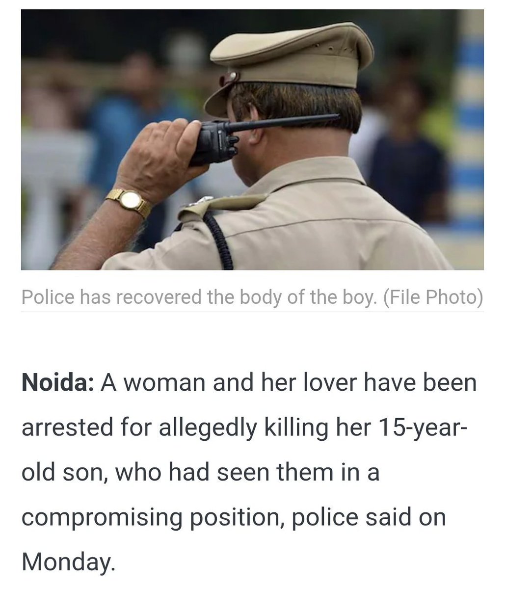 LaOOrder (@laoorder) on Twitter photo Shocking from Noida: Woman deletes her 15-yr-old son for catching her mid-affair.⏰So many moms turning into murderers lately , is this the "nurturing gender" we were told about?🤬New India needs new conversations #MenToo #NyayPrayaas4Men #EmergingBharat4Men2025
<a href="/NyayPrayaas/">NYAY PRAYAAS FOUNDATION</a> Shocking from Noida: Woman deletes her 15-yr-old son for catching her mid-affair.⏰So many moms turning into murderers lately , is this the "nurturing gender" we were told about?🤬New India needs new conversations #MenToo #NyayPrayaas4Men #EmergingBharat4Men2025
<a href="/NyayPrayaas/">NYAY PRAYAAS FOUNDATION</a>